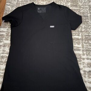 Figs Catarina one pocket scrub top XXS black